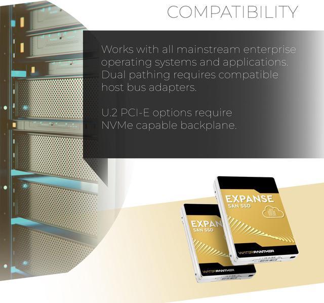Alt view image 3 of 7 - WP Expanse 7.68TB eNAND 512e SAS Gen3 2.5-inch SSD | ECC PLP 1DWPD | Enterprise Data Center SAN Solid State Drive - WECS5S310768S
