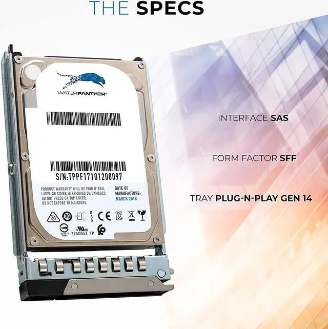 Alt view image 5 of 5 - WP 2.4TB 10K SAS 12Gb/s 2.5" HDD for Dell EMC PowerEdge Servers | Enterprise Drive in 14G Tray
