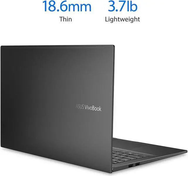 Alt view image 3 of 6 - 2020 Asus VivoBook 15 S513 15.6" FHD Premium Thin & Light Laptop, AMD 4th Gen Ryzen 7 4700U, 8GB RAM, 1TB PCIe SSD, Backlit Keyboard, Fingerprint Reader, WIFI 6, HDMI, USB-C, Windows 10 Home