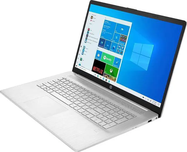Alt view image 2 of 6 - 2021 HP 17.3" FHD IPS Premium Laptop, AMD Ryzen 5 5500U 6-Core upto 4.0GHz, 64GB RAM, 1TB PCIe SSD, AMD Radeon Series, Fingerprint Reader, USB-C,  Windows 10 Home, Silver