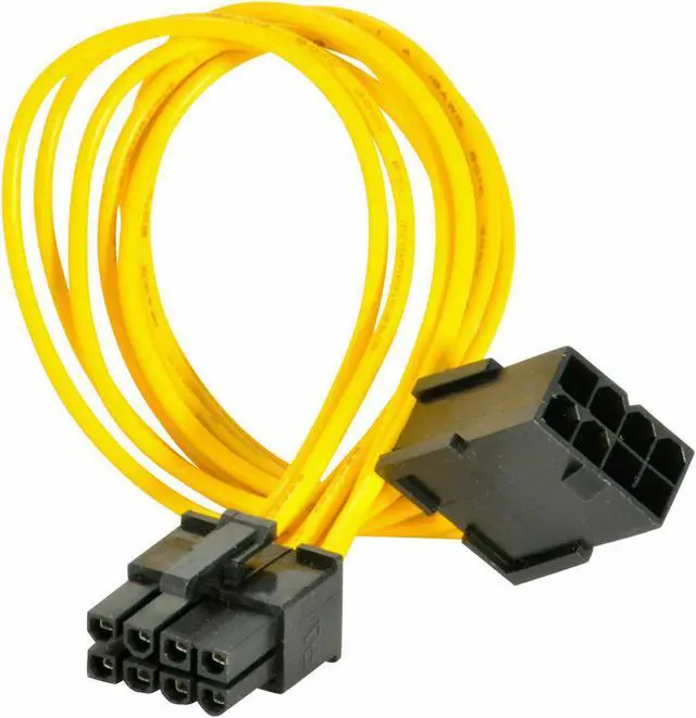 Alt view image 2 of 2 - 8-Pin PCIE Power Extension Cable for GPU Video Card PCI-Express PCI-E 8" 20CM