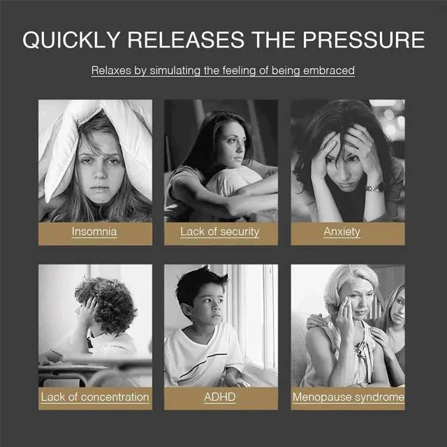 Alt view image 5 of 6 - Weighted Blanket  Queen Size Deep Sleep Reduce Stress Blankets 60'' x 80'' 20lbs