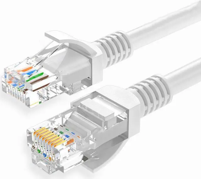 Alt view image 3 of 5 - 60FT CAT5 Cat5e Ethernet Patch Cable RJ45 Network Wire PC Router PoE Switch Cord