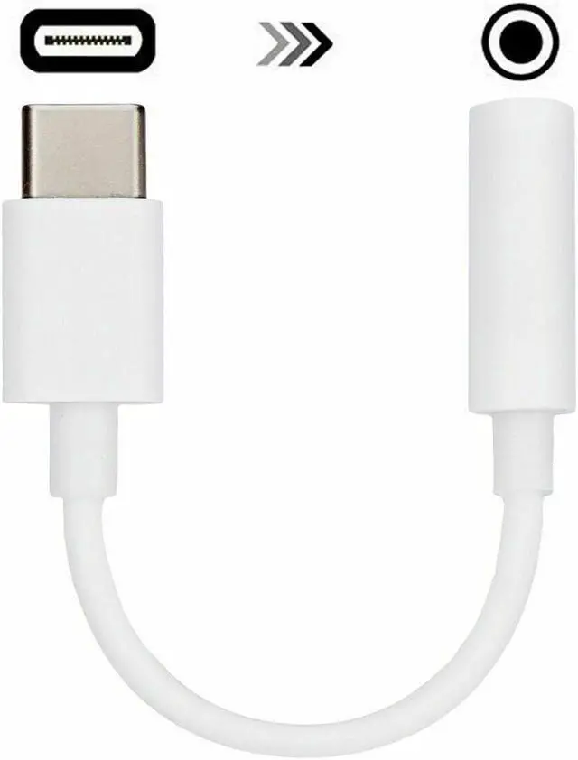 Main image of USB-C Type C Adapter Port to 3.5MM Aux Audio Jack Earphone Headphone Cable USB