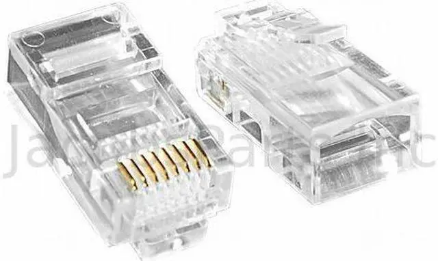 Alt view image 3 of 4 - Cable Crimper Tool  50 Connectors for CAT5 CAT5e RJ-45 Network Cables