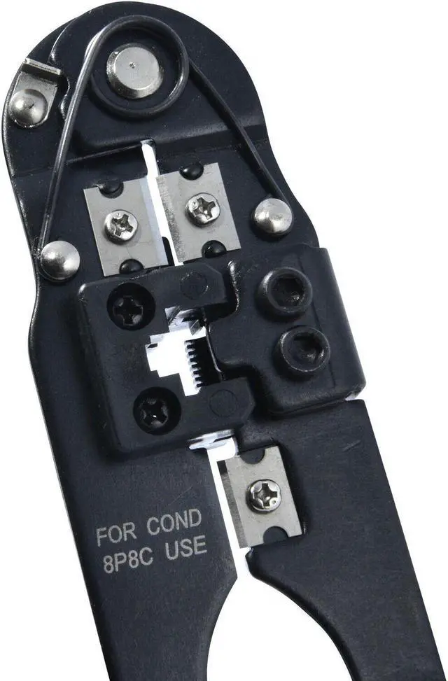 Alt view image 2 of 4 - Cable Crimper Tool & 50 Connectors for CAT5 CAT5e RJ-45 Network Cables