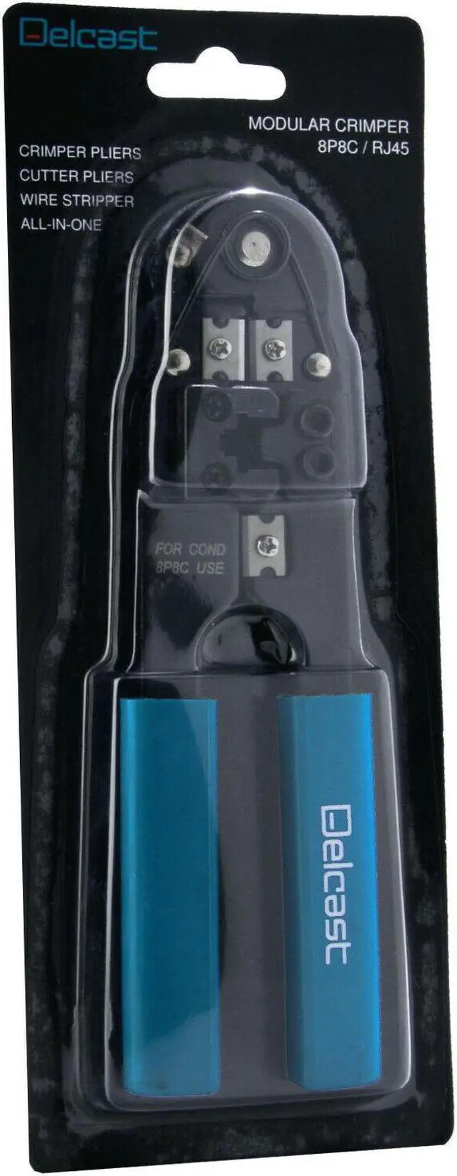 Alt view image 4 of 4 - Cable Crimper Tool & 50 Connectors for CAT5 CAT5e RJ-45 Network Cables