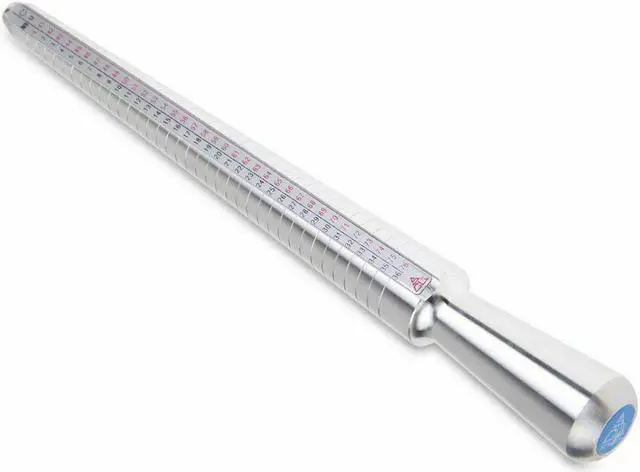 Alt view image 3 of 6 - US Ship Metal Ring Sizer Guage Mandrel Finger Sizing Measure Stick Standard Tool