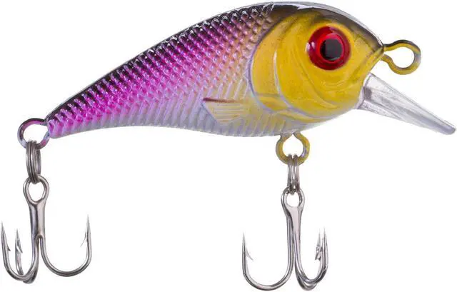 Alt view image 4 of 6 - 30x Fishing Lures Crankbaits Treble Hooks Minnow Crank Baits Tackle Bass Minnow