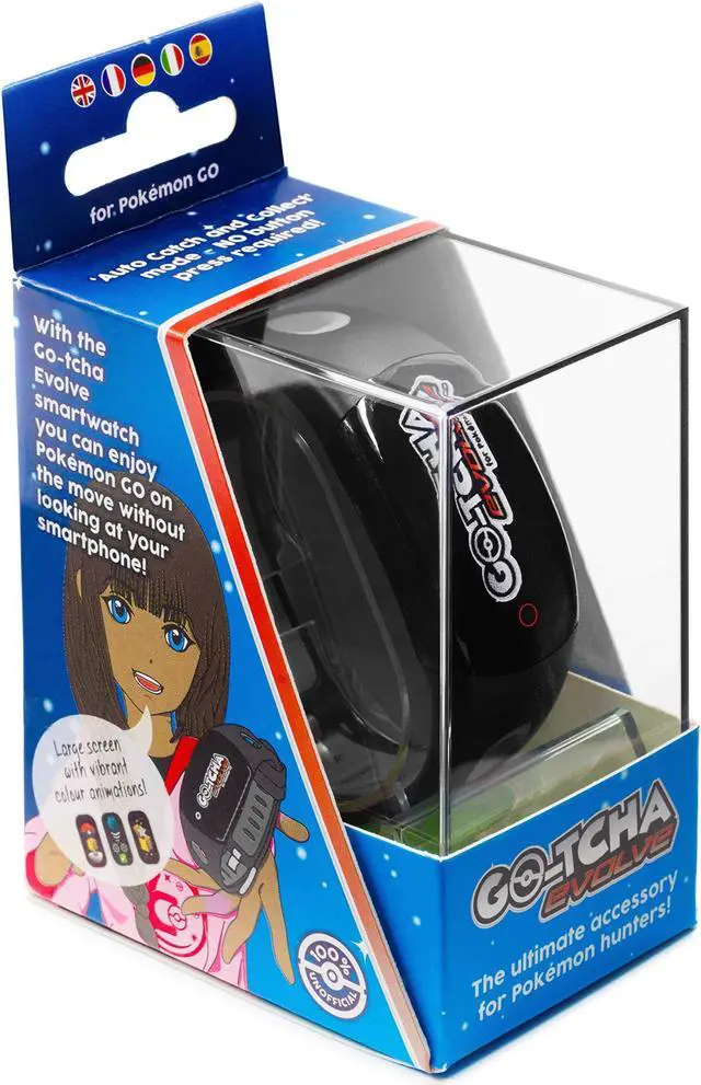 Alt view image 4 of 12 - Go-tcha Evolve LED-Touch Wristband Watch for Pokemon Go with Auto Catch and Auto Spin - Black/Grey
