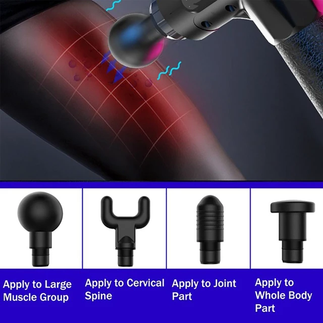 Alt view image 3 of 8 - Electric Muscle Massage Gun Fitness Exercise Muscle Relaxation Machine Deep Tissue Massager Therapy Gun Training Pain Relief