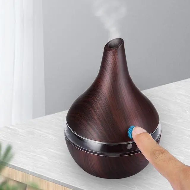 Alt view image 4 of 8 - 300ml USB Electric Aroma Air Diffuser Wood Ultrasonic Air Humidifier Essential Oil Aromatherapy Cool Mist Maker For Home
