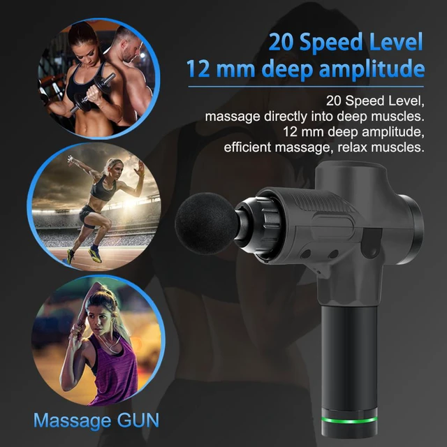 Alt view image 2 of 8 - 6 Heads Therapy Massage Gun Percussive Vibration Muscle Massager Sports Recovery Relaxing Like Hypervolt Muscle Enhance Care Set