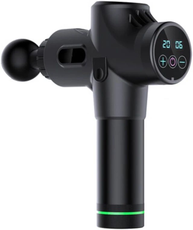Alt view image 7 of 8 - Muscle Massage Gun, Handheld Tissue Massager, Cordless Electric Percussion Massager with 4 Heads and 20 Adjustable Speeds for Muscles, Back, Foot, Neck, Shoulder, Leg, Calf Pain Relief