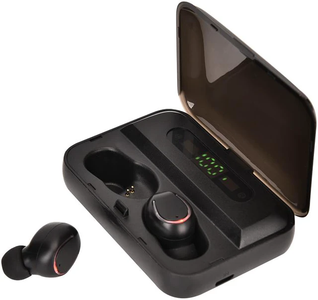 Alt view image 6 of 8 - TWS Bluetooth 5.0 Wireless Earphone 3D Bass Stereo In-ear Bluetooth Earphones Earbuds Handsfree Headset With Microphone Charging Case for Cell Phones