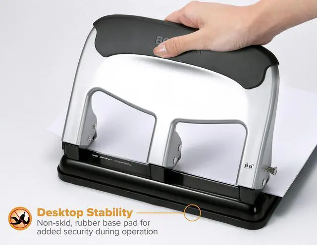 Alt view image 5 of 9 - Bostitch EZ Squeeze 40-sheet Hole Punch