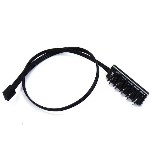 Alt view image 6 of 6 - 40cm 1 to 5 4-pins Molex TX4 PWM CPU Cooler Case Chasis Cooling Fan Power Cable Hub Splitter Adapter PWM 4Pin Fan Hub Controller