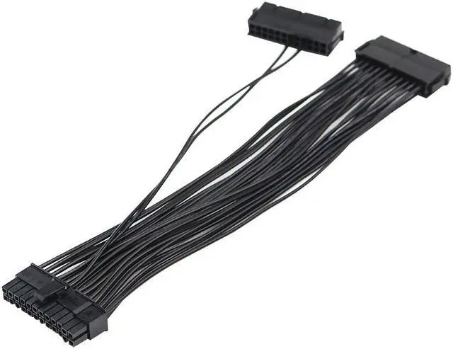 Alt view image 4 of 6 - 24 Pin 2-Way Dual PSU Power Supply Starting Cable for ATX Motherboard (30cm) for Mining