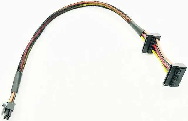 Alt view image 3 of 6 - HDD SSD SATA Power Cable for Dell Vostro 3668 3667 3650 SATA Hard Drive SSD Power Supply 6Pin to Dual SATA Connector Adapter NEW