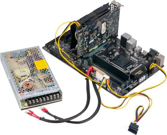 Alt view image 3 of 6 - RGEEK 450W 24Pin 12V UT1.5-4 Input Peak 450W Output Realan Mini ITX Pico PSU DC ATX PC Switch DC-DC ATX Power Supply