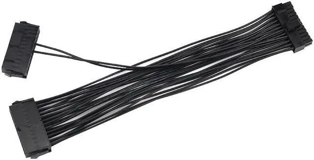 Alt view image 6 of 6 - 24 Pin 2-Way Dual PSU Power Supply Starting Cable for ATX Motherboard (30cm) for Mining