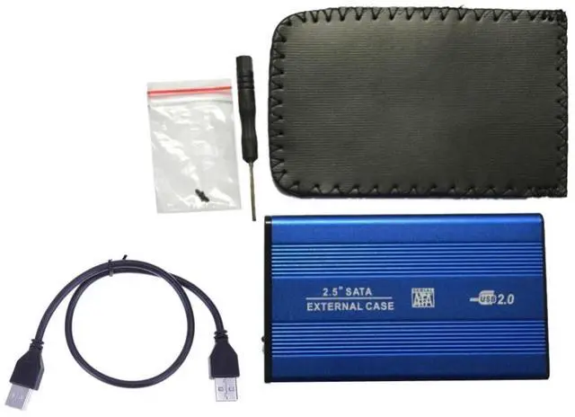 Alt view image 5 of 6 - 3 Color 2.5Inch HDD Case USB2.0 Aluminum Alloy SATA External Mobile Hard Disk SSD Solid Hard Disk Storage Case HDD Box Enclosure