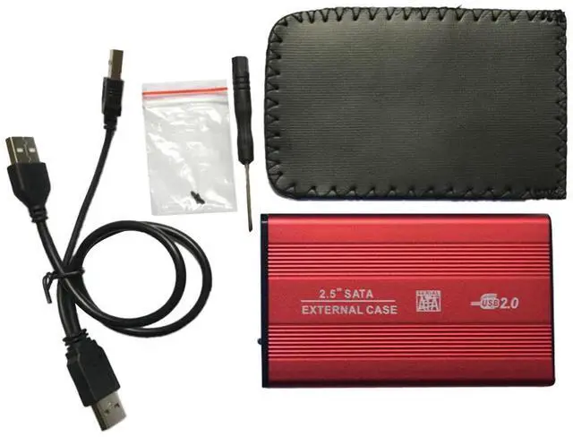 Alt view image 4 of 6 - 3 Color 2.5Inch HDD Case USB2.0 Aluminum Alloy SATA External Mobile Hard Disk SSD Solid Hard Disk Storage Case HDD Box Enclosure