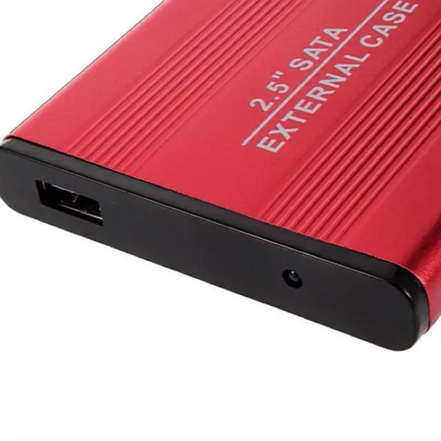 Alt view image 3 of 6 - 3 Color 2.5Inch HDD Case USB2.0 Aluminum Alloy SATA External Mobile Hard Disk SSD Solid Hard Disk Storage Case HDD Box Enclosure
