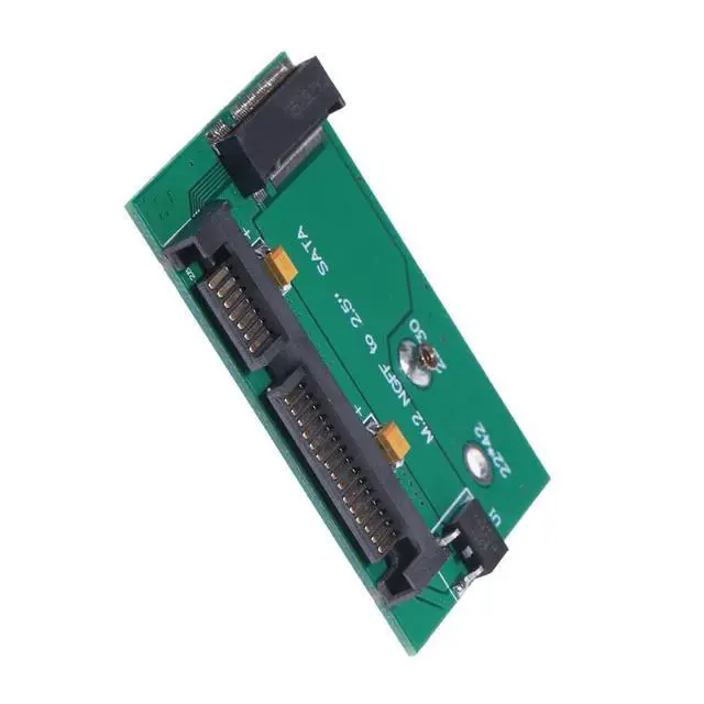 Alt view image 5 of 6 - M.2 NGFF B Key SSD Solid State Drive to Half-Height 2.5inch SATA Interface SSD Converter Adapter Card for PC Desktop Laptop