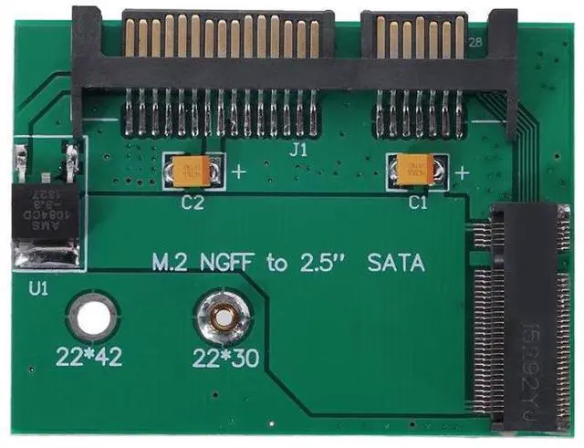 Main image of M.2 NGFF B Key SSD Solid State Drive to Half-Height 2.5inch SATA Interface SSD Converter Adapter Card for PC Desktop Laptop