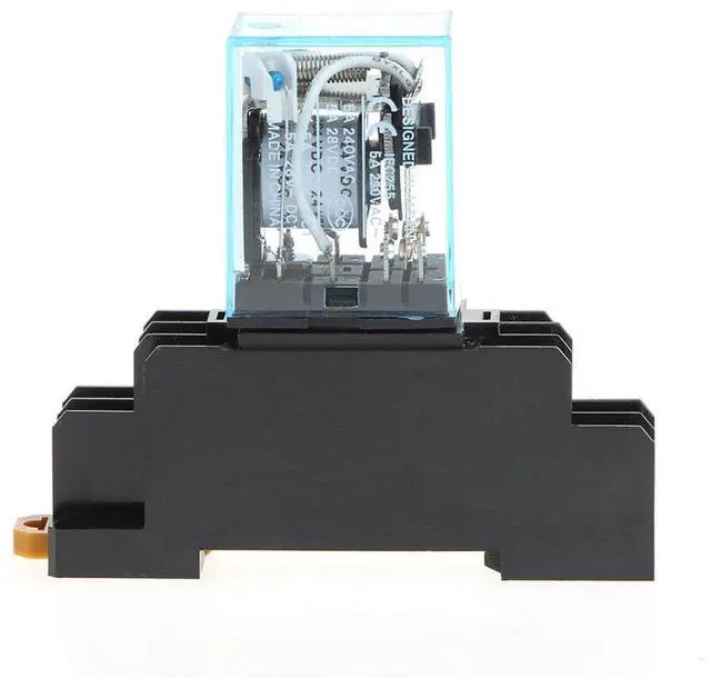 Alt view image 2 of 6 - 8 Pin MY2NJ Relay 24V DC Small Relay 5A DPDT Coil Mini East Electromagnetic Relay With Base Socket