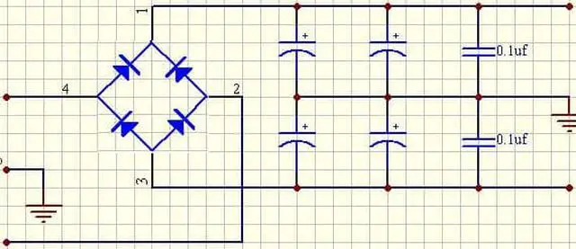 Alt view image 5 of 5 - High-power amplifier single-bridge rectification and filtering power supply board (4700uf/50V*4 only) AC straight