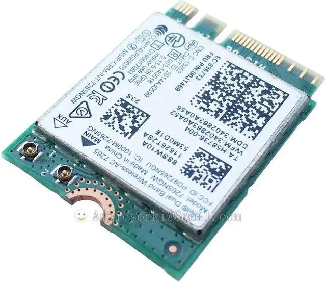 Alt view image 3 of 4 - 7265NGW Dual Band BT4.0 NGFF 867Mbps 04X6030/00JT469 Wireless-AC 7265 Wifi Card 7265AC for Lenovo E450c E550c Thinkpad X250 T450