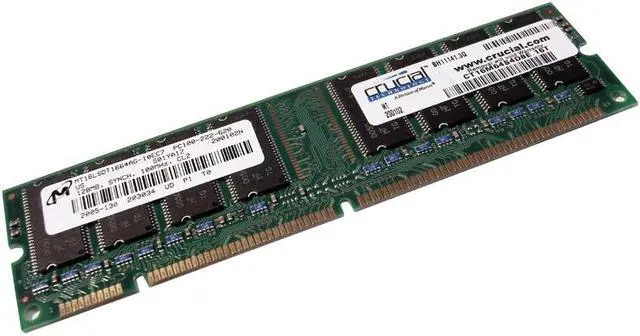 Alt view image 2 of 2 - MICRON 128MB SDRam Synch 100MHz MT16LSDT1664AG-10EC7