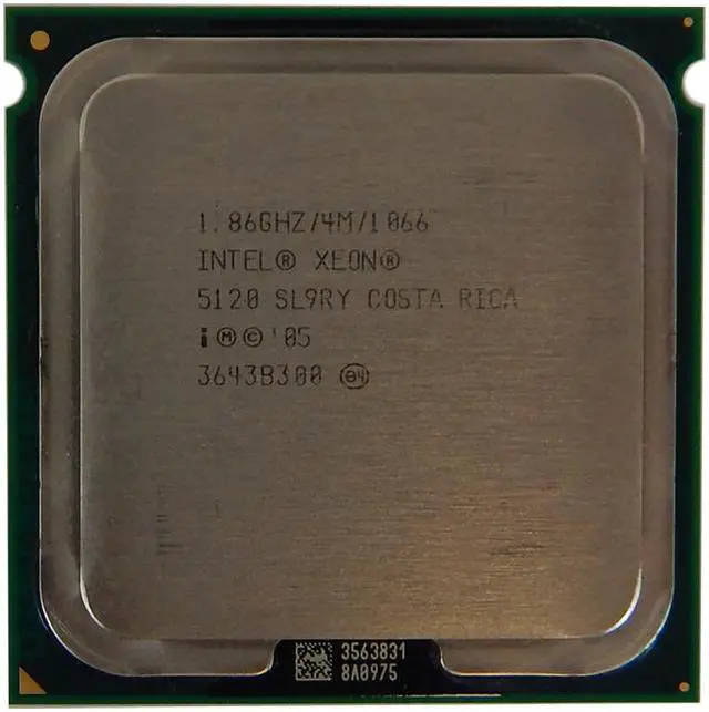 Alt view image 4 of 8 - INTEL Sl9Ry Xeon 5120 Dualcore 1.86Ghz 4Mb L2 Cache 1066Mhz Fsb Socketlga771 65Nm 65W Processor Only