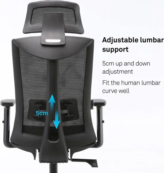 Alt view image 4 of 6 - SIHOO Home Office Chair with Ergonomic Design, Breathable Mesh Back and High Quality Sponge Cushion, for Home & Office, Black