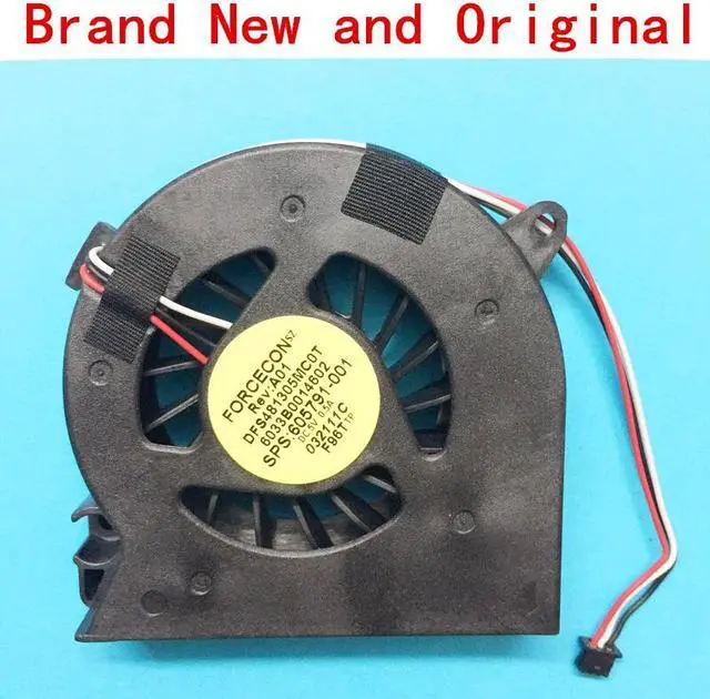 Main image of New laptop CPU cooling fan Cooler radiator Notebook for HP FORCECON DFS481305MC0T 6033B0014602 SPS:605791-001 F96T 605787-001