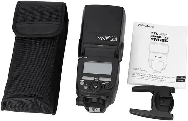 Alt view image 2 of 7 - YONGNUO YN685 E-TTL HSS 1/8000s GN60 2.4G Wireless Flash Speedlite Speedlight for Canon DSLR Cameras Compatible with YONGNUO 622C/603 wireless system
