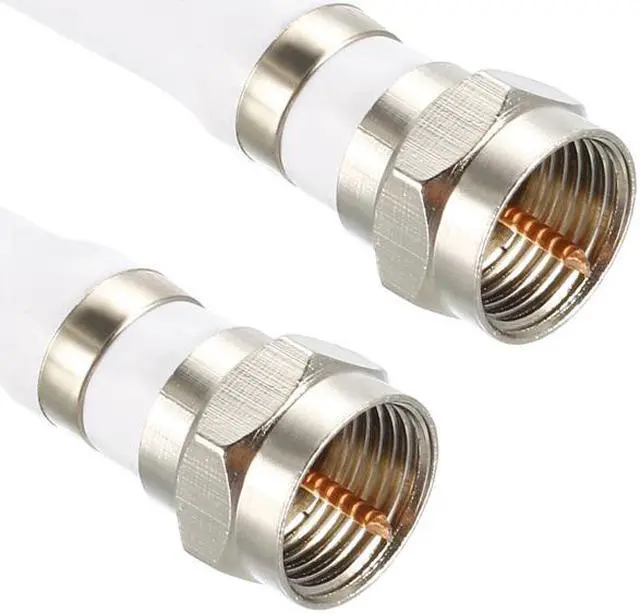 Alt view image 3 of 4 - RG6 Coaxial Cable With F Type Male to F Type Male Connectors 8 ft