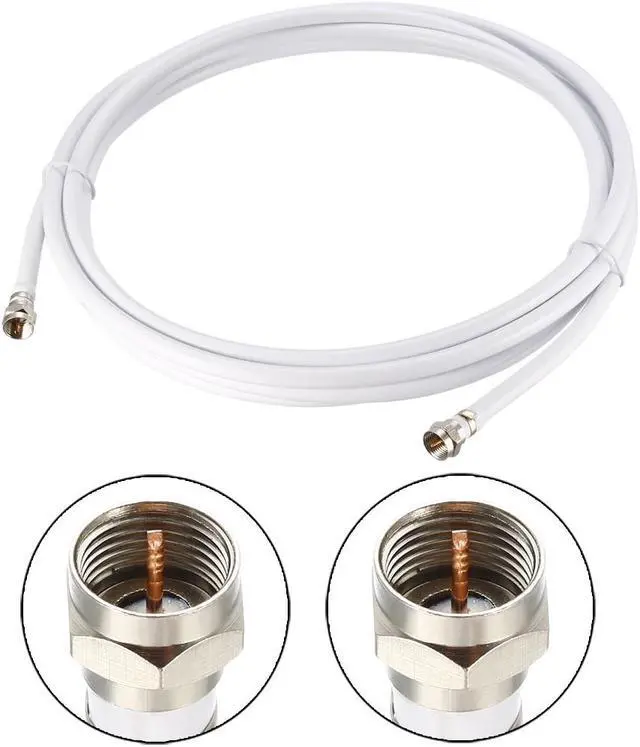 Alt view image 2 of 4 - RG6 Coaxial Cable With F Type Male to F Type Male Connectors 12 ft