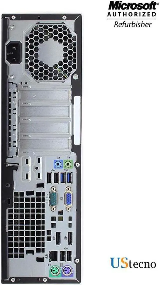Alt view image 8 of 10 - HP EliteDesk 800 G1 SFF/ Computer Intel Core i5 4th Gen 4570 /3.20 Ghz (Upto 3.60 Ghz) /16GB New 128GB SSD/  Win 10 Pro / New Wired KB, Mouse,Power cord,WiFi Adapter