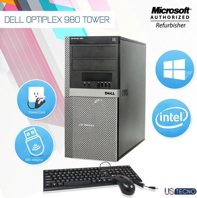 Grade A- Dell Optiplex 980 Tower Desktop PC Core i5 1st Gen 650 @ 3.2 Ghz  8GB Memory 250GB HDD Windows 10 Professional -64 Bit Free WiFi Adapter