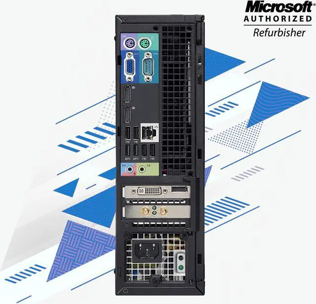 Alt view image 8 of 10 - Dell Optiplex 7010 SFF Computer Intel Core i5 3470 16GB RAM 1TB HDD DVD Windows 10 Professional  New Keyboard, Mouse,Power cord,WiFi Adapter