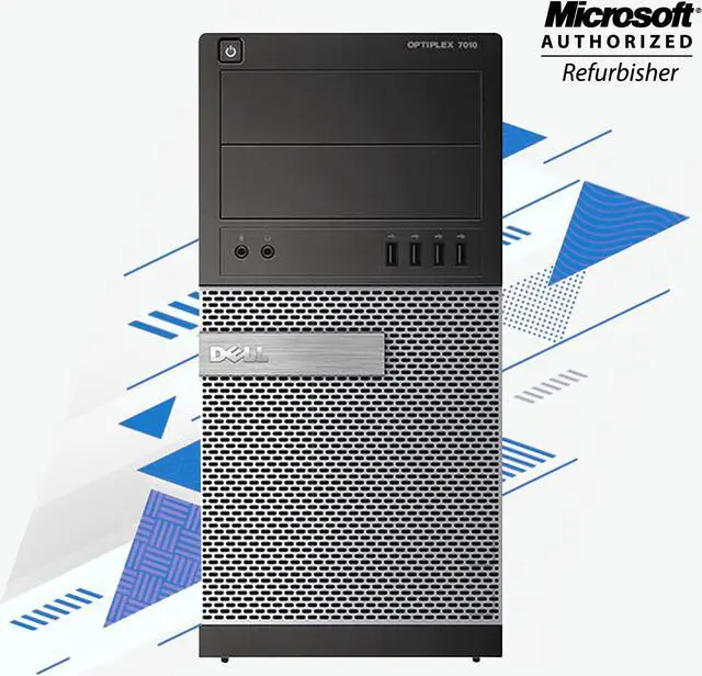 Alt view image 7 of 10 - Dell Optiplex 7010 Tower Desktop Intel Core i5 3470 8GB New 256GB SSD DVD Windows 10 Professional New Free Keyboard, Mouse,Power cord,WiFi Adapter