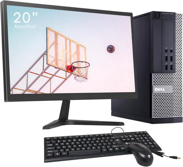 Alt view image 4 of 7 - Dell Optiplex 990 Small Form Factor (SFF); Desktop PC Core i5 2nd Gen 2400 ; 3.10Ghz ; 8GB RAM 256GB SSD ; New 20 Inch HD+ Tecnii Monitor(HDMI) ; Win 10 Pro ; New Wired KB, Mouse- Full Set