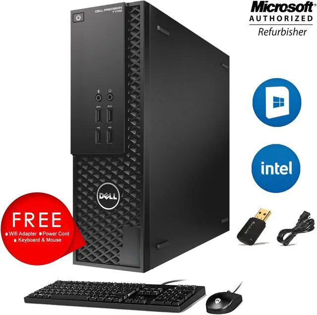 Alt view image 5 of 7 - Dell Precision T1700 SFF Desktop PC Computer Core i5 4th Gen 4570 @ Upto 3.60 Ghz 16GB DDR3 1TB SSD  20 inch Tecnii Monitor (HDMI) Win 10 Pro 64 Bit New Wired KB & Mouse Combo WiFi Adapter