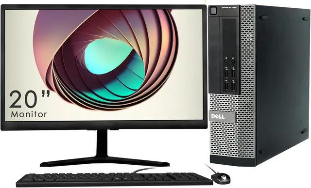 Alt view image 3 of 7 - Dell Optiplex 990 Small Form Factor (SFF); Desktop PC Core i5 2nd Gen 2400 ; 3.10Ghz ; 8GB RAM 256GB SSD ; New 20 Inch HD+ Tecnii Monitor(HDMI) ; Win 10 Pro ; New Wired KB, Mouse- Full Set