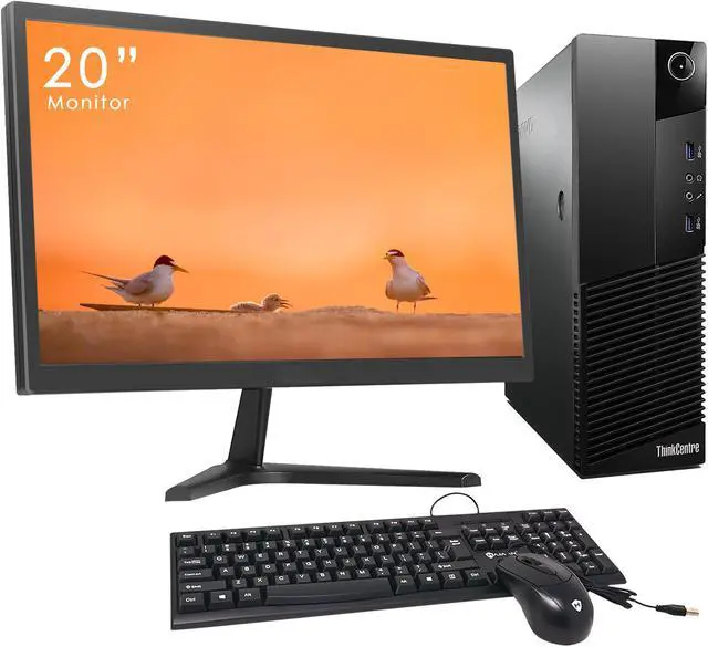 Alt view image 2 of 6 - Best Offer in Lenovo desktop PC ThinkCentre M83 SFF Core i5 4th Gen 4570 @ 3.20 Ghz 16GB RAM 1TB HDD| New 20 "Tecnii Monitor| USB 3.0 Win 10 Pro New wired KB & Mouse Combo