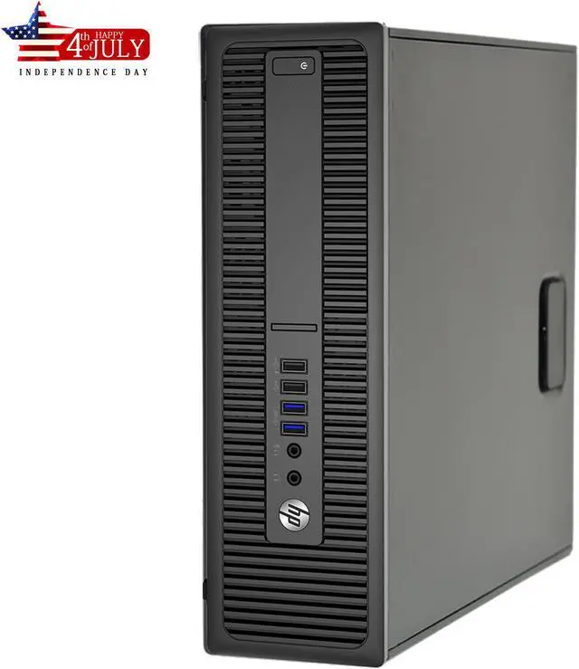 Alt view image 6 of 10 - HP EliteDesk 800 G1 SFF/ Computer Intel Core i5 4th Gen 4570 /3.20 Ghz (Upto 3.60 Ghz) /16GB New 128GB SSD/  Win 10 Pro / New Wired KB, Mouse,Power cord,WiFi Adapter