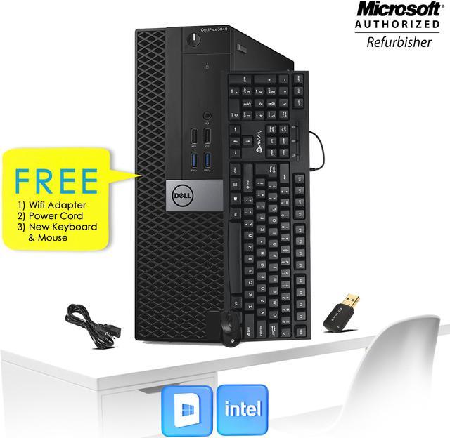 Dell PC desktop 3040 SFF Business Computer intel Core i5 6th Gen 6500 Upto  3.60 Ghz 16GB RAM 128GB SSD Windows 10 Pro- 64 Bit New Wired KB , Mouse, 2 